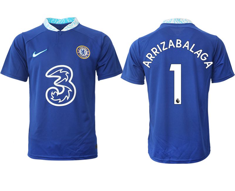 Men 2022-2023 Club Chelsea FC home aaa version blue #1 Soccer Jersey->chelsea jersey->Soccer Club Jersey